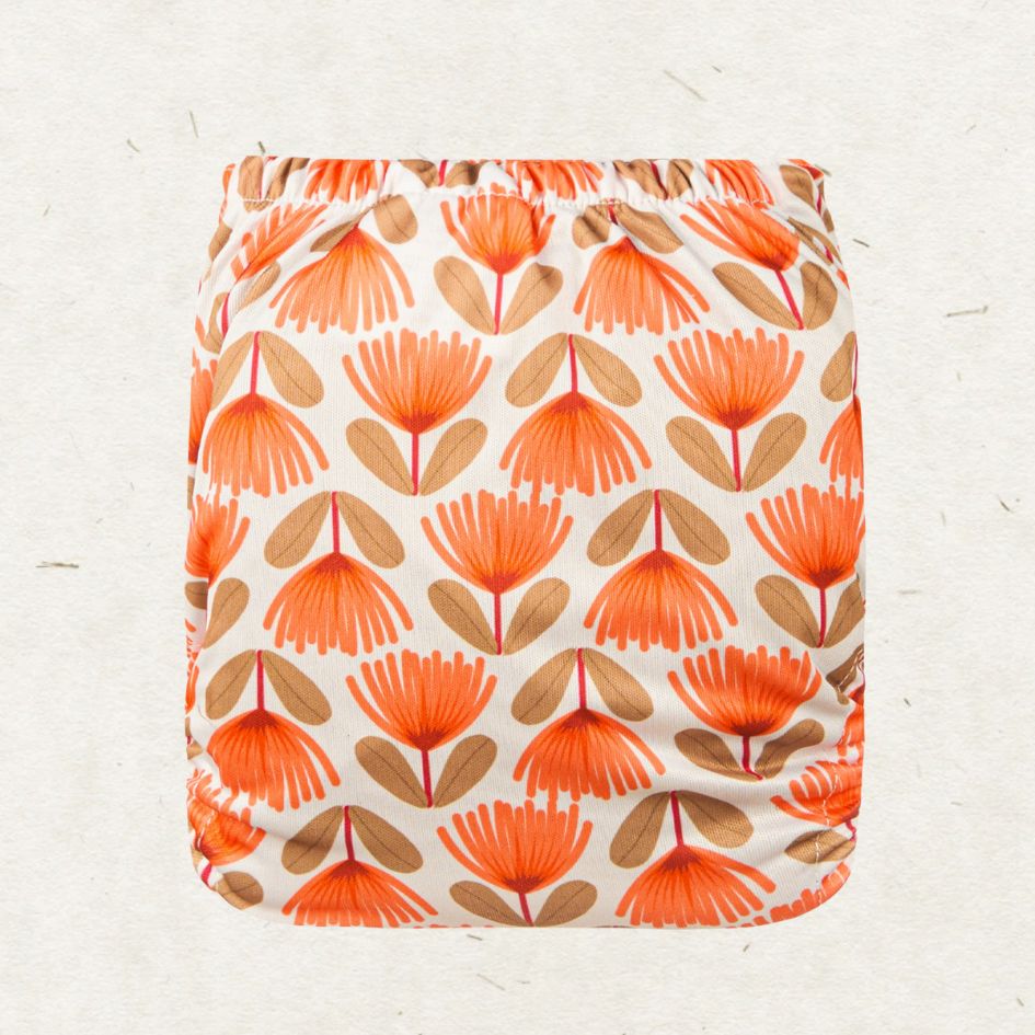 Eco Mini Tygblöjor/ velcro pocket diaper - retro