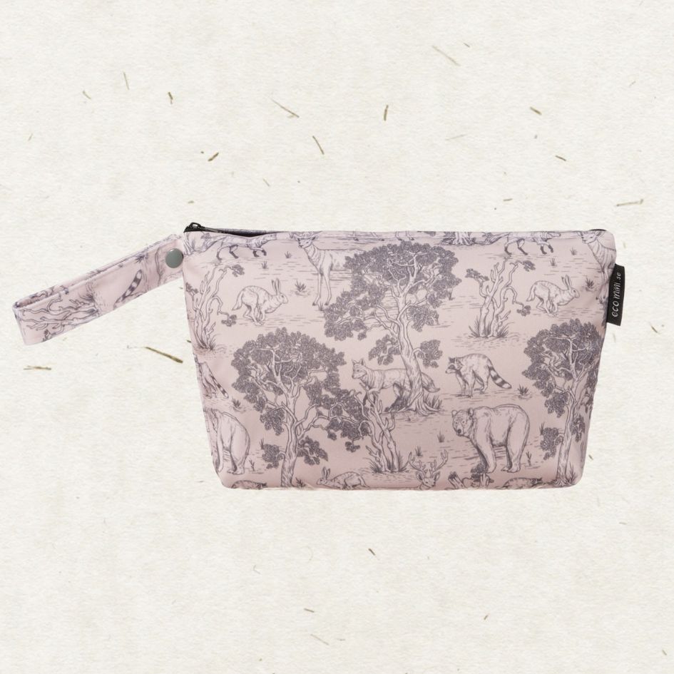 Eco mini luxe wet bag -animal print