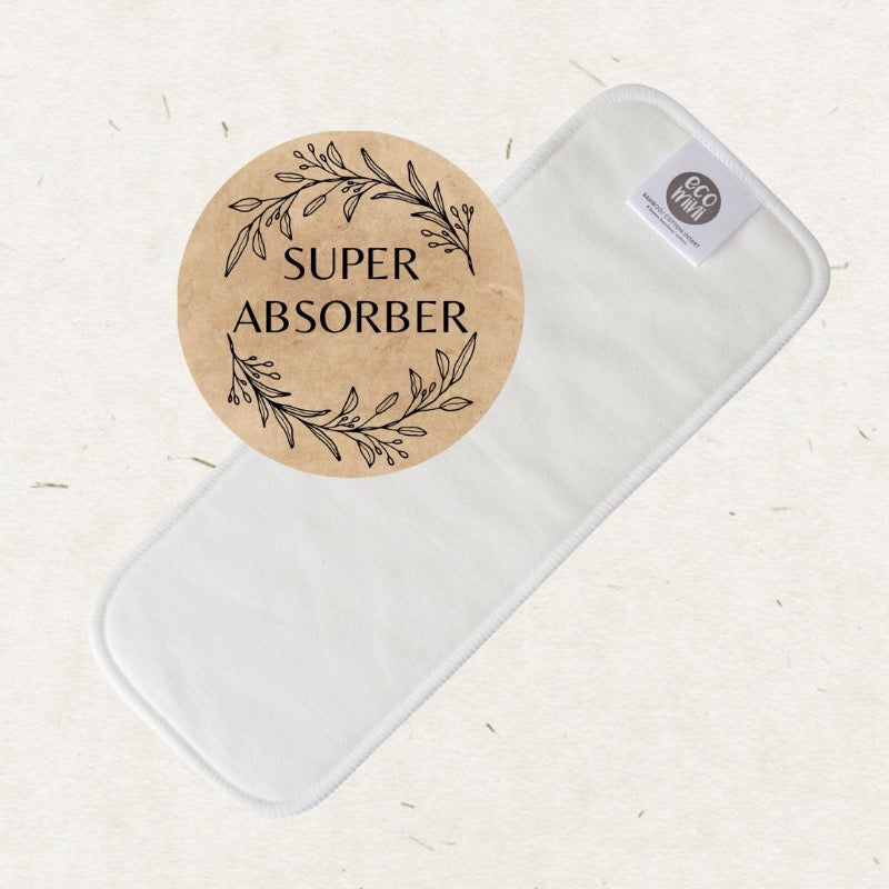 Eco Mini Single Bamboo/ Cotton cloth diaper Insert