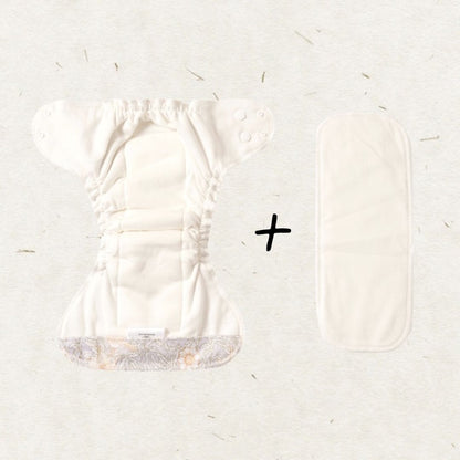 Eco Mini Newborn AIO Cloth Diaper Tygblöjor - detail