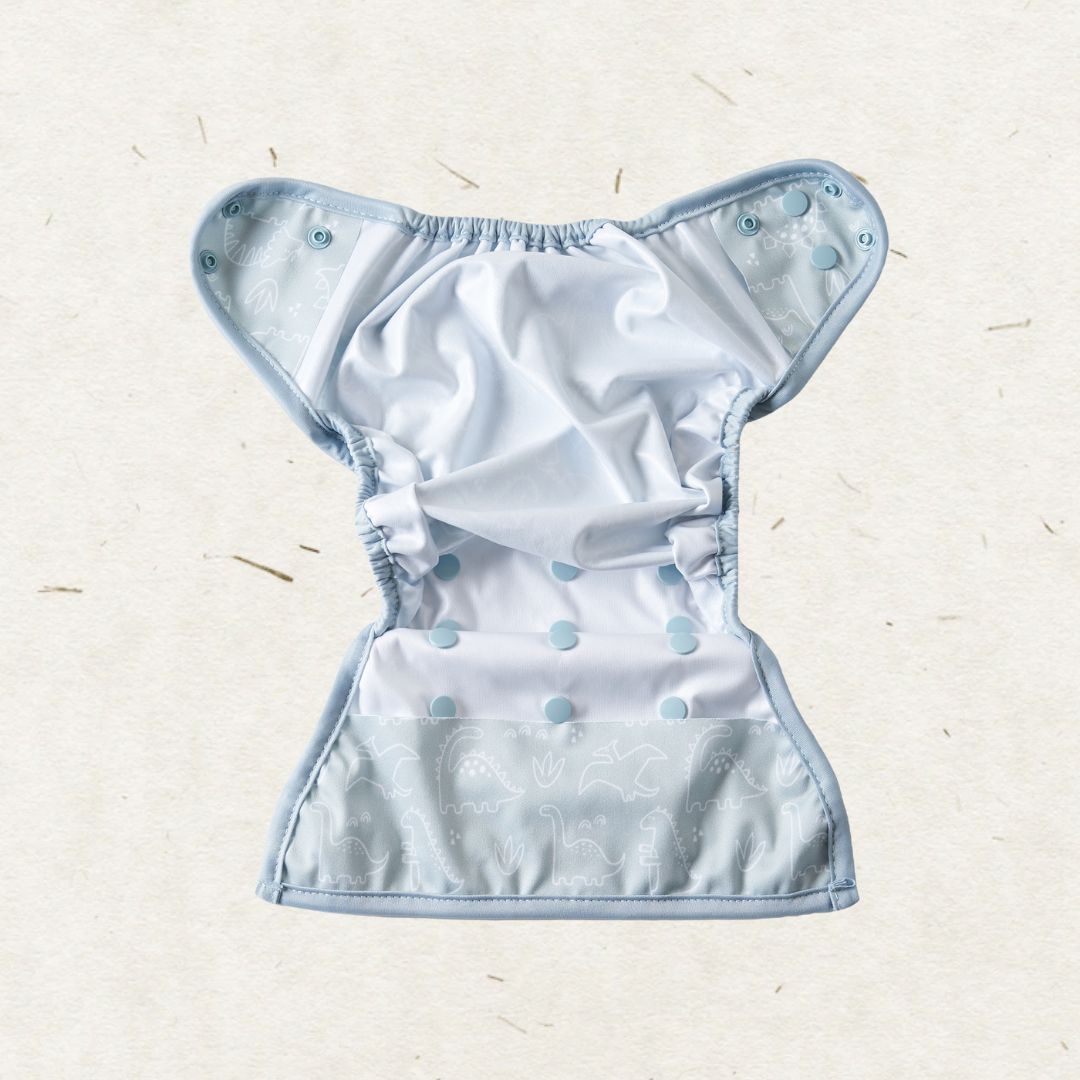 Eco Mini newborn cloth diaper cover - inside detail