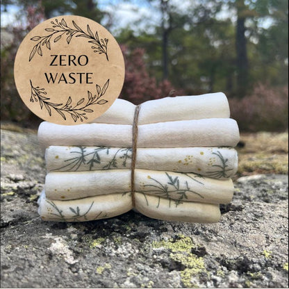 Eco Mini muslin Zero Waste cloth wipes