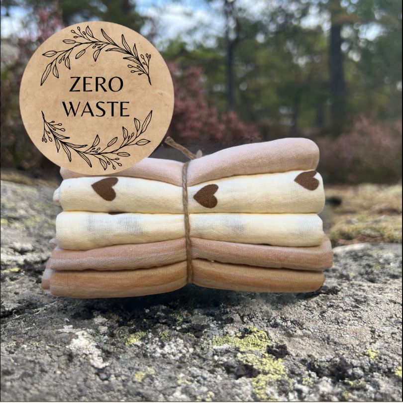 Eco Mini muslin Zero Waste cloth wipes