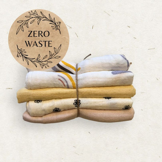 Eco Mini muslin Zero Waste cloth wipes