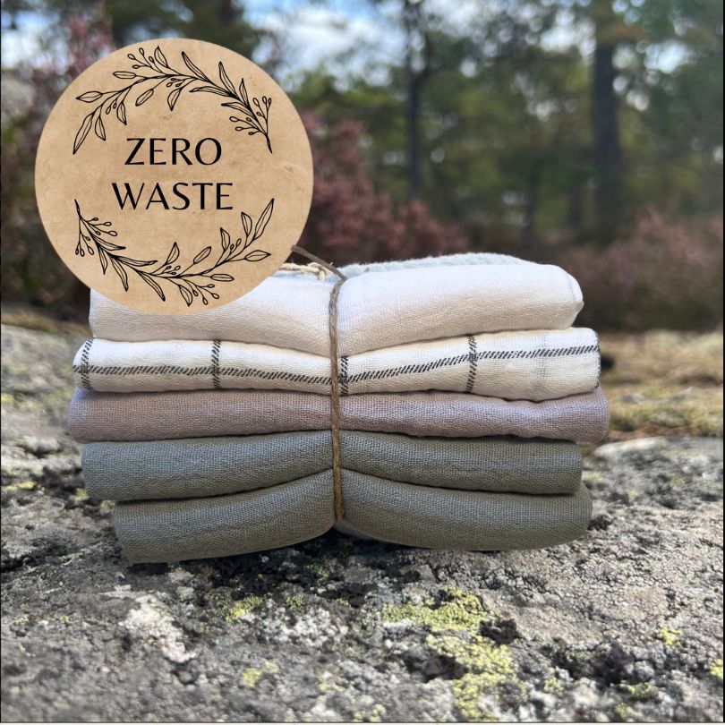 Eco Mini muslin Zero Waste cloth wipes