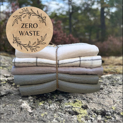 Eco Mini muslin Zero Waste cloth wipes