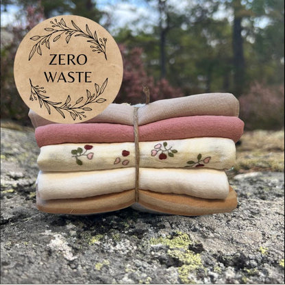 Eco Mini muslin Zero Waste cloth wipes