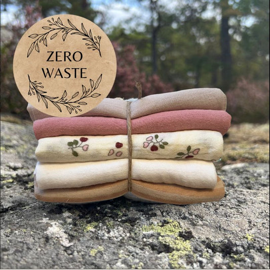 Eco Mini muslin Zero Waste cloth wipes