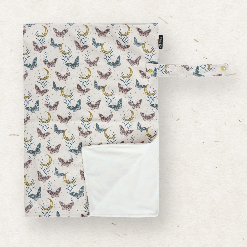 Eco Mini changing mat - butterflies print