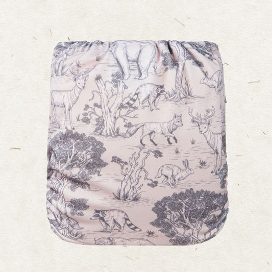 Eco Mini bambu pocket diaper/ tygblöjor - back view