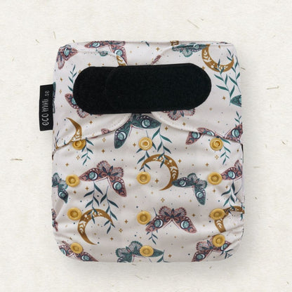 Eco Mini Velcro cloth diaper/ tygblöjor - butterfly print