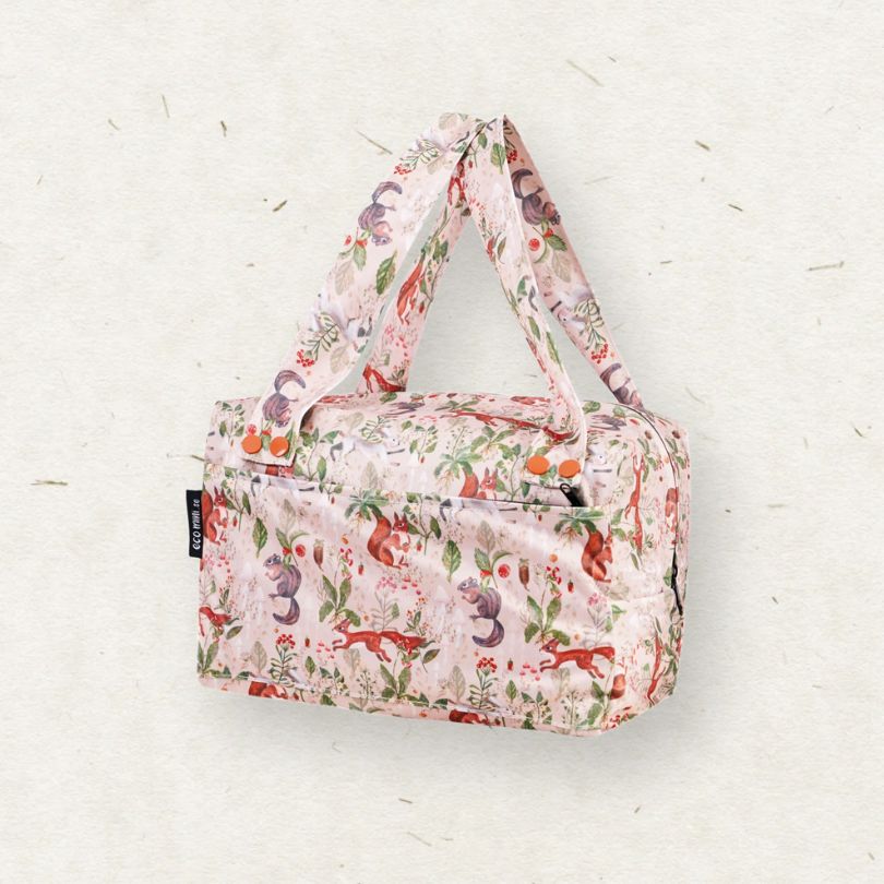 Eco Mini Cloth Diaper POD - squirrels print on a light background