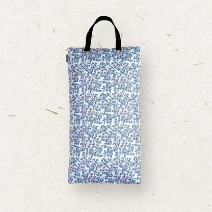 Eco Mini Cloth Diaper wet bag/ PUL påse - Blueberry print