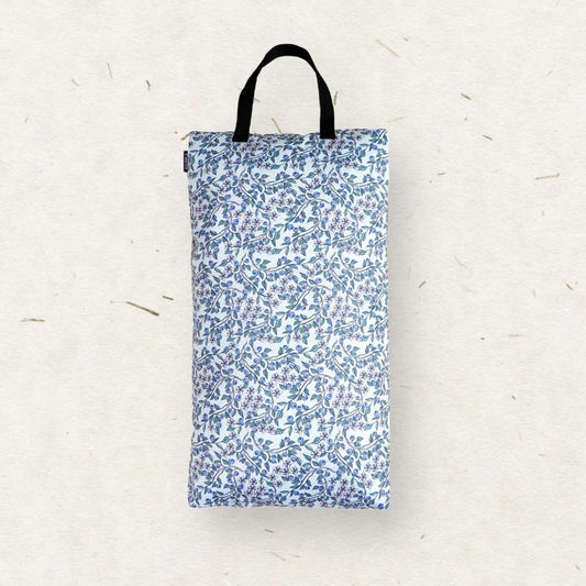 Eco Mini Cloth Diaper wet bag/ PUL påse - Blueberry print