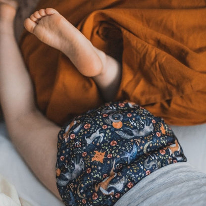 Eco mini cloth diaper/ tygblöjor - magic forest print