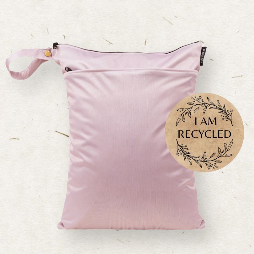 Eco Mini wet bag/ PUL påse - light pink