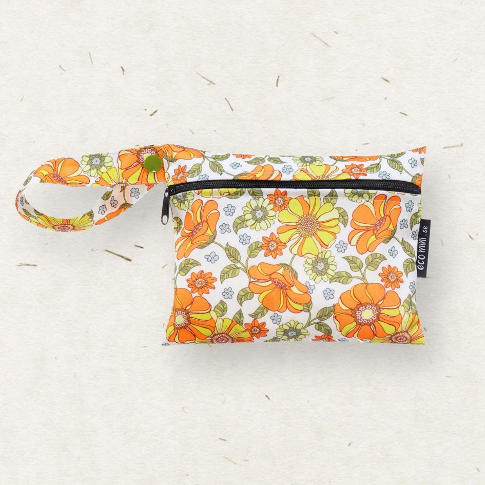 Eco Mini Wet Bag/ PUL Påse - floral print