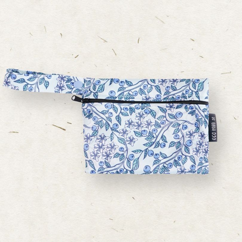 Eco Mini Mini wet bag - blueberry print
