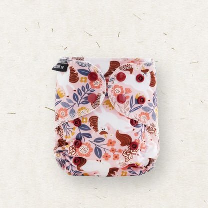 Eco Mini Newborn AIO Cloth Diaper Tygblöjor - unicorn print