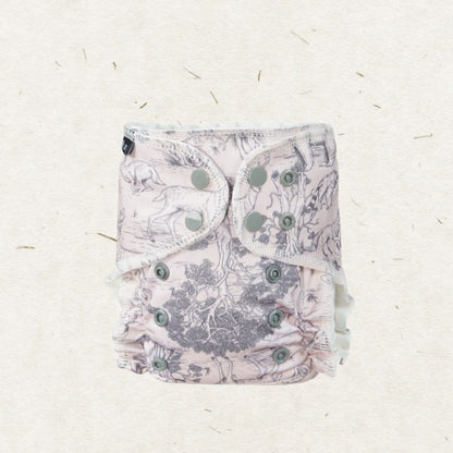 Eco Mini Newborn Cloth Diaper - protea