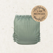 Ladda upp bild till gallerivisning, Eco Mini Newborn AIO Cloth Diaper Tygblöjor - moss green
