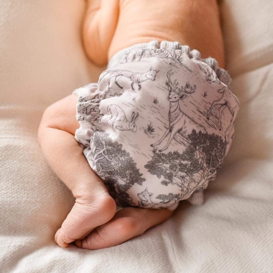 Eco Mini Newborn Cloth Diaper - animals