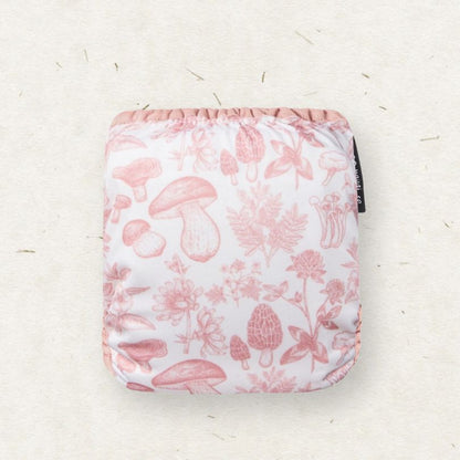 Eco Mini Newborn Cloth Diaper Cover - forest plants print