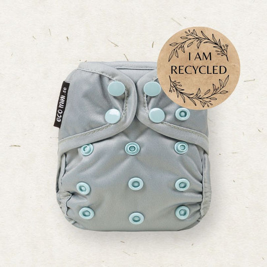 Eco Mini Newborn Cloth Diaper Cover - recycled range