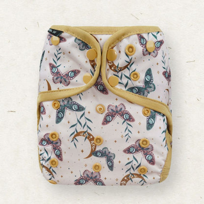 Eco Mini cloth diaper cover/ tygblöjor - butterfly print