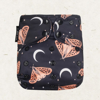 Eco Mini cloth diaper - midnight moth