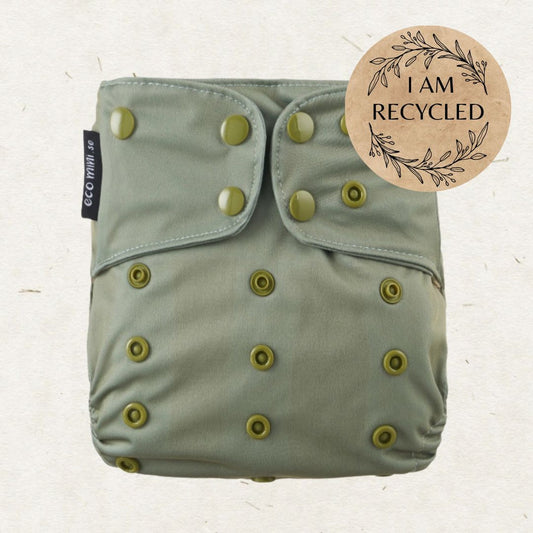 Eco Mini tygblöjor cloth diaper - moss green