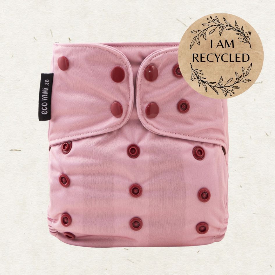 Eco Mini OneSize Cloth diaper tygblöjor - Vintage rose
