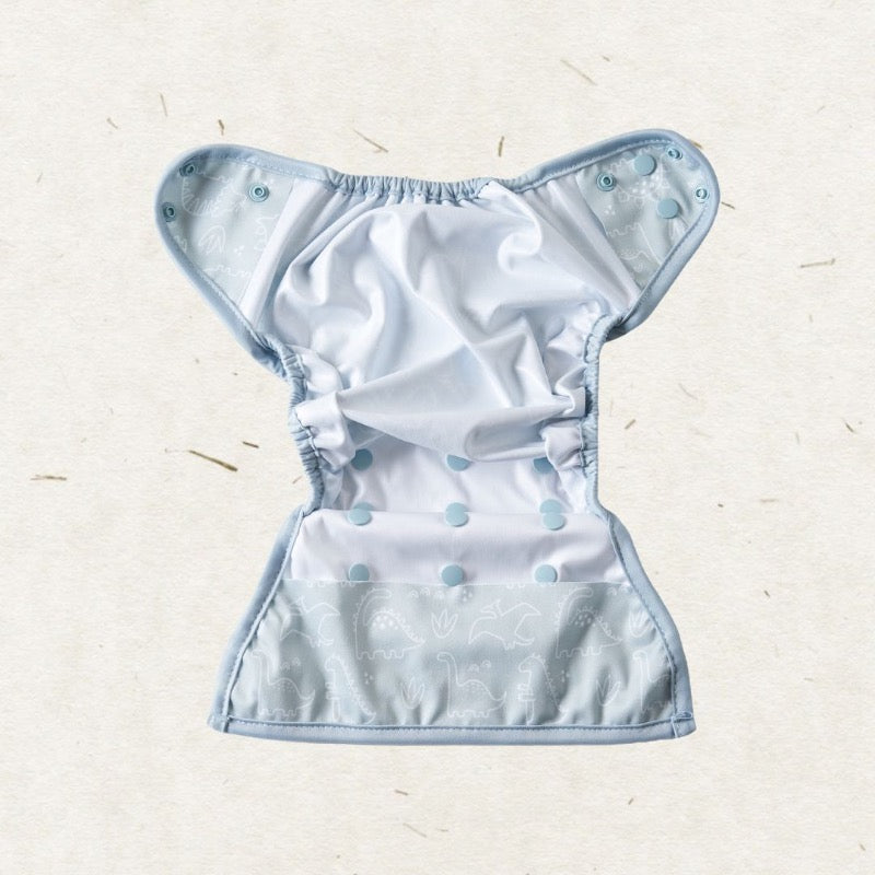 Eco Mini Newborn Cloth Diaper Cover - inside detail