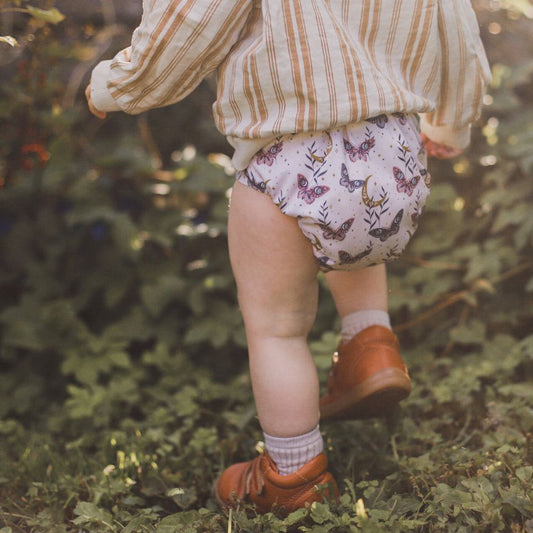 Eco Mini cloth diaper/ tygblöjor - butterfly print