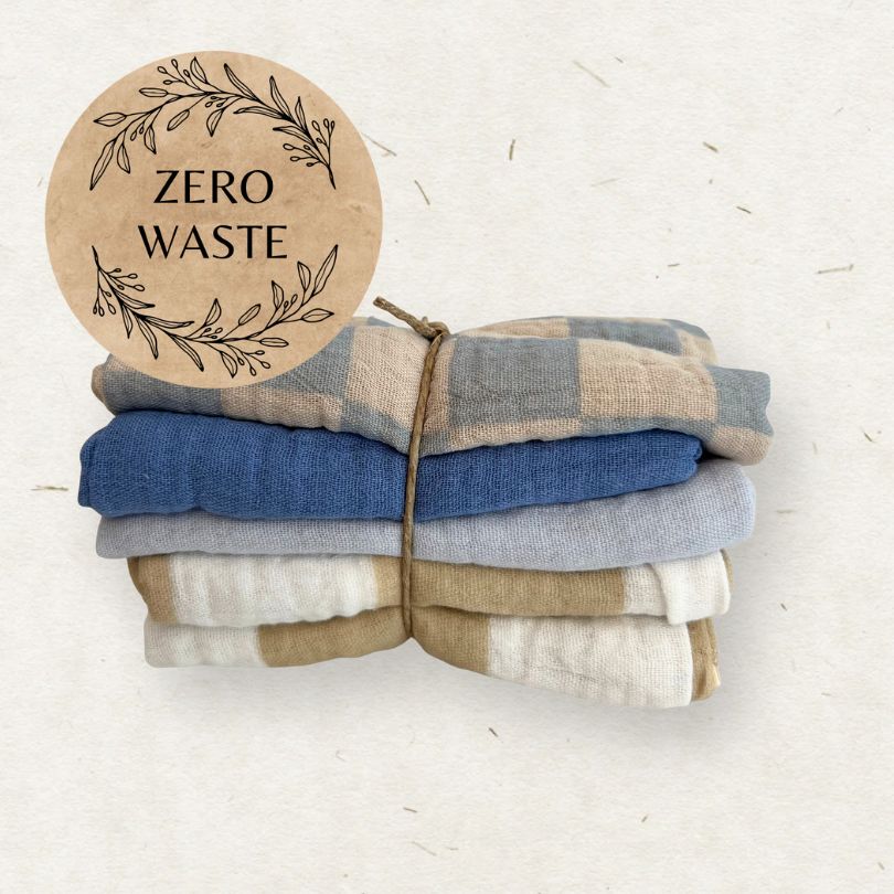 Eco Mini muslin Zero Waste cloth wipes