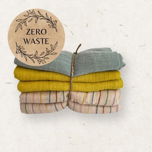 Eco Mini muslin Zero Waste cloth wipes