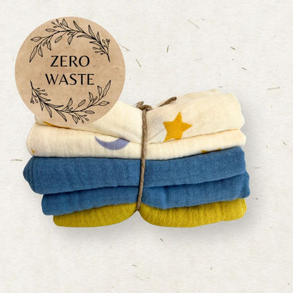 Eco Mini muslin Zero Waste cloth wipes