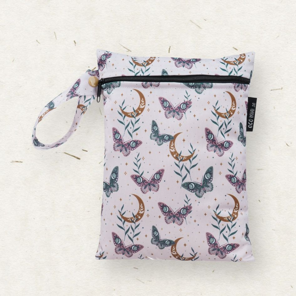 Eco Mini Small Wet Bag/ PUL Påse - Butterfluy print