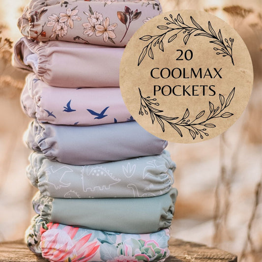 Eco mini coolmax pocket diaper package deal