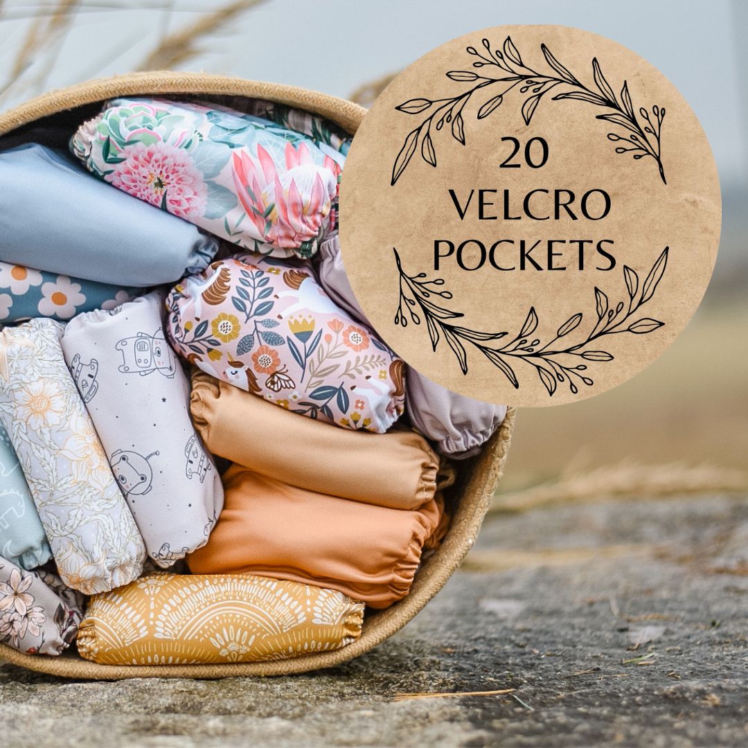 20-pack Velcro Pockets