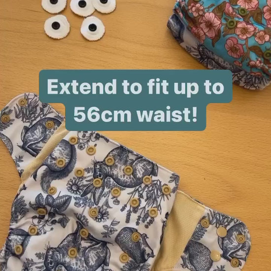 How to use Eco mini cloth diaper snap covers