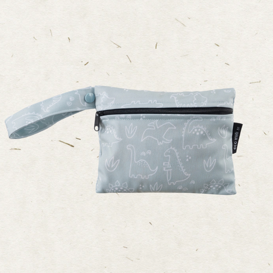 Eco Mini cloth diaper wet bag/ PUL påse - Mini - Dino