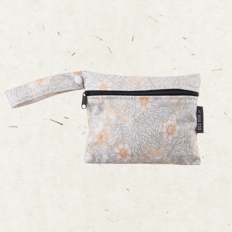 Eco Mini cloth diaper wet bag/ PUL påse - Mini - Lace