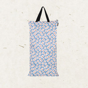 Eco Mini Cloth Diaper wet bag/ PUL påse - Flowers