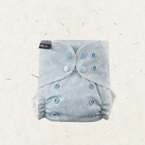 Eco Mini Newborn AIO Cloth Diaper Tygblöjor - Dino