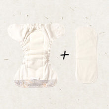 Load image into Gallery viewer, Eco Mini Newborn AIO Cloth Diaper Tygblöjor - inside detail

