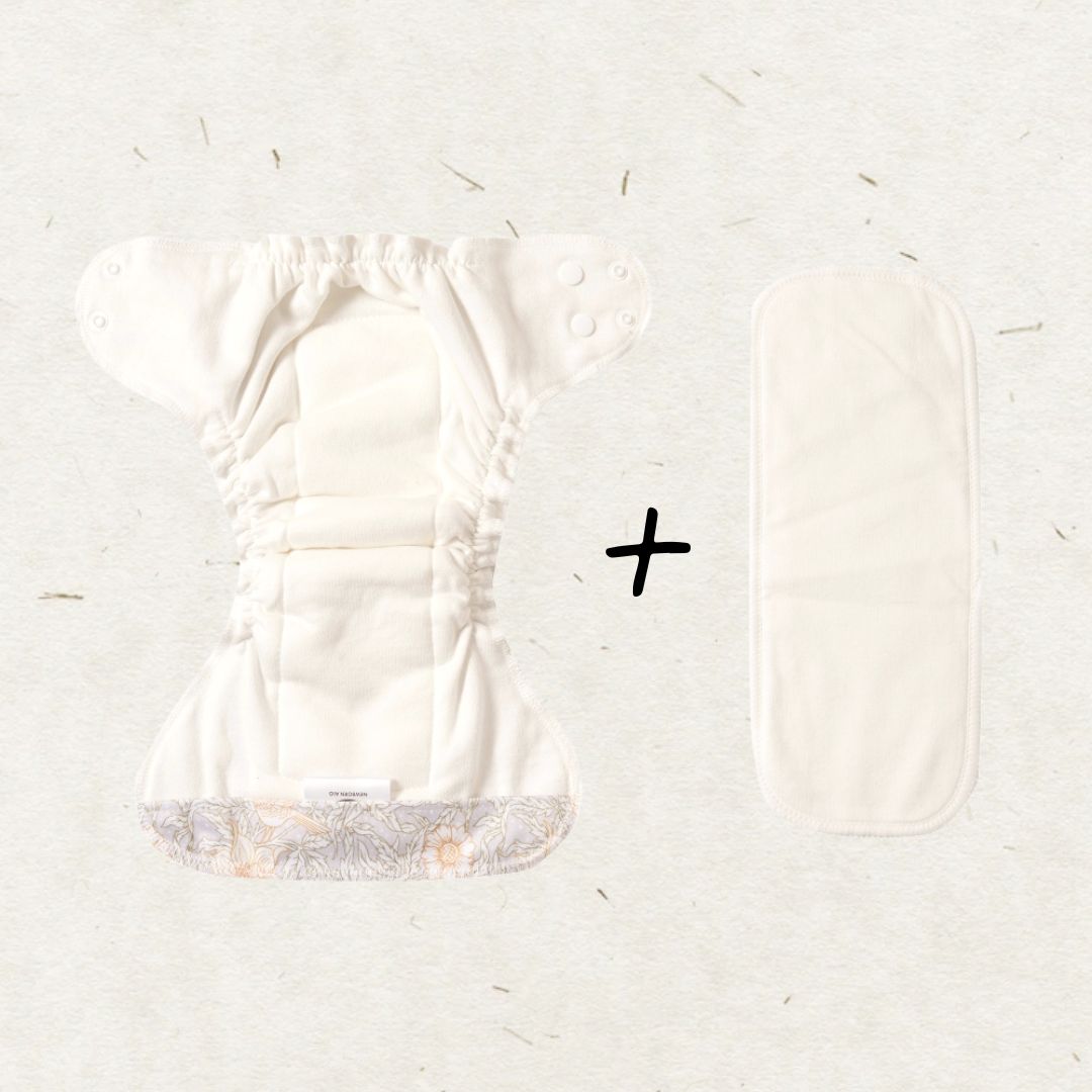 Eco Mini Newborn AIO Cloth Diaper Tygblöjor - Nostalgia