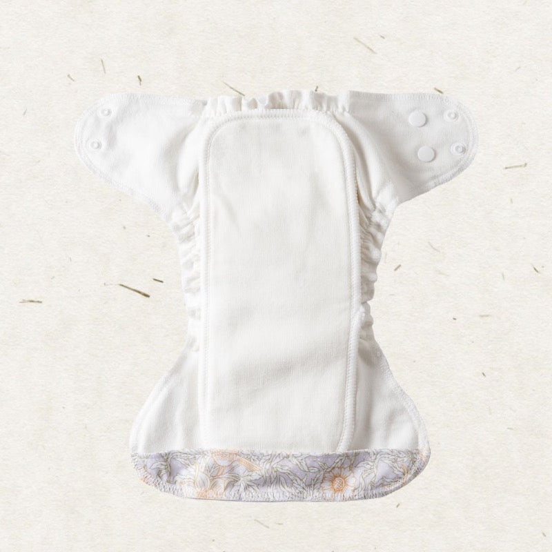 Eco Mini Newborn AIO Cloth Diaper Tygblöjor - inside detail