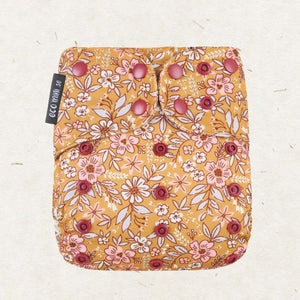 Eco Mini OneSize Cloth diaper tygblöjor - floral