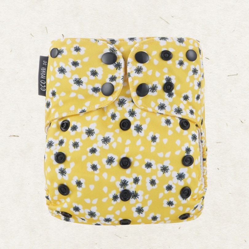 Eco Mini OneSize Cloth diaper tygblöjor - Blossom